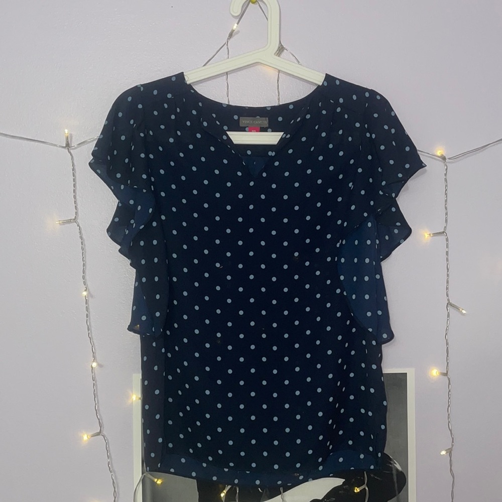 NWOT Vince Camuto Polka dot blouse